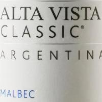 Alta Vista Malbec, Argentina · Intense aromas of plum, black cherry, and exotic spices. Must be 21 to purchase.