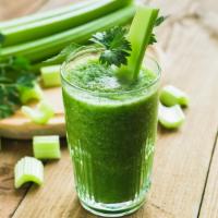 Celery Juice · Freshly pressed celery juice.