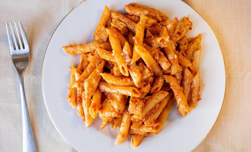 Penne Alla Vodka · Our famous vodka sauce tossed with penne pasta