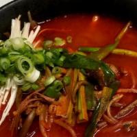 Yukaejang Lunch Special · Spicy beef soup made from shredded beef with scallion, bean sprout, bracken and mushroom.