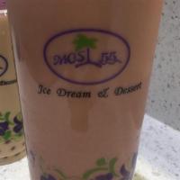 Red Bean Milk Tea · (comes with Bubble)