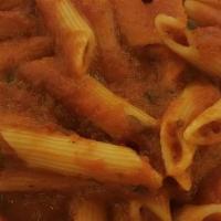 Penne / Spaghetti / Fettuccine · with Sauce tomato, garlic & herbs, alfredo mushroom, vodka, creamy pesto, creamed asparagus ...