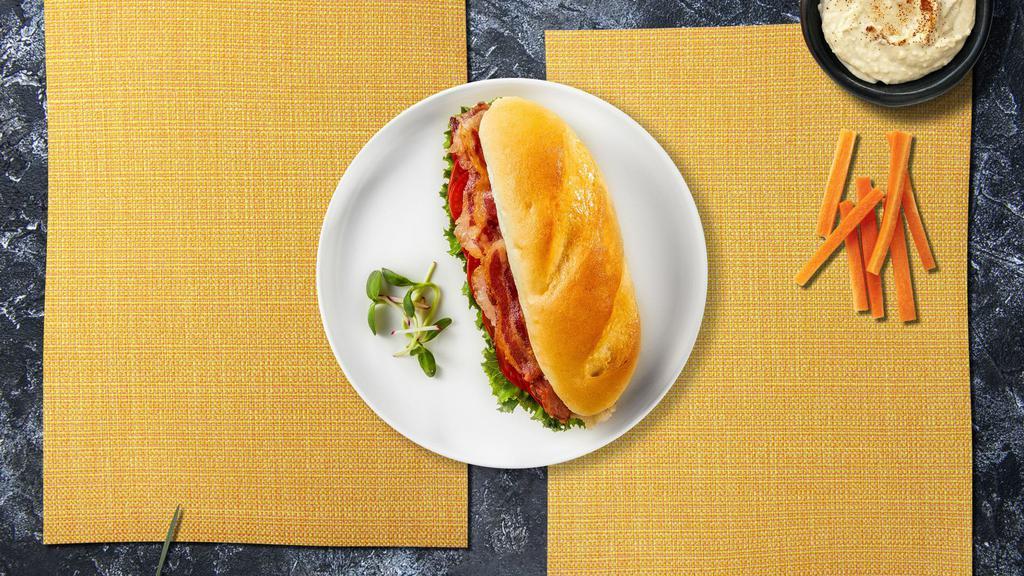 Blt Smasher Sandwich · Grass-fed bacon with lettuce, tomato, and avocado smash. Served on your choice of bread.