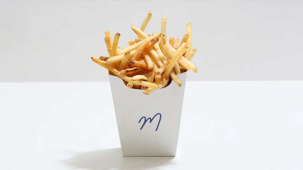 Fries · Thin-cut fries tossed with salt