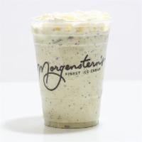 Schoolyard Mint Chip Shake · Edible Schoolyard Mint Chip ice cream blended with milk and topped with whipped cream.