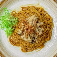 R7 Scallion Oil & Mushroom Noodles · Thin noodle, mixed mushrooms, scallion oil.