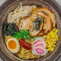 R9 Spicy Miso Ramen · Hot & spicy. Hot and spicy. Includes nori, bean sprout, corn, Chashu Pork Slices, bamboo, sc...