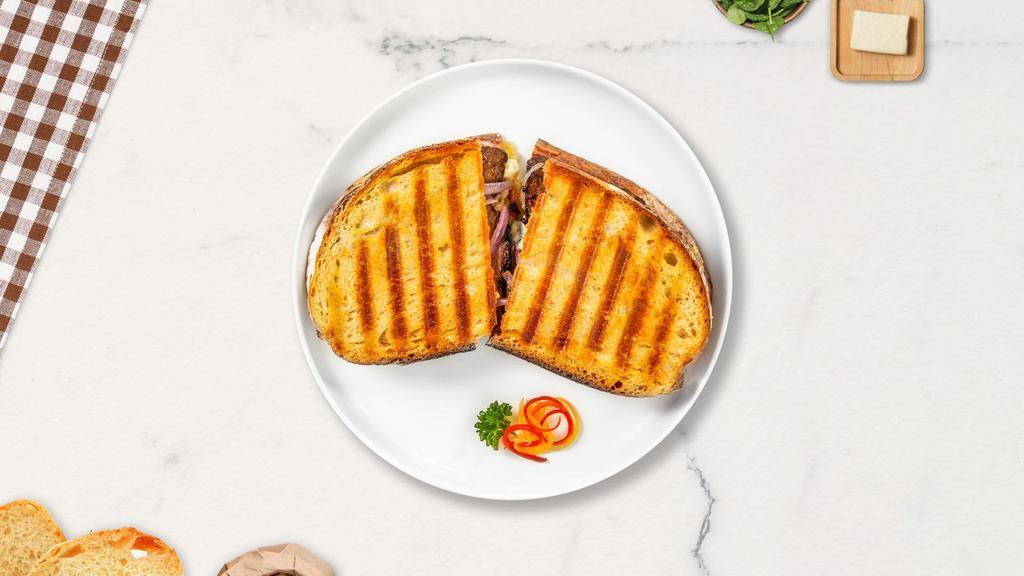 Super Duper Combo Panini · Pastrami, Roast beef, provolone cheese, lettuce, tomato, mustard on panini bread.