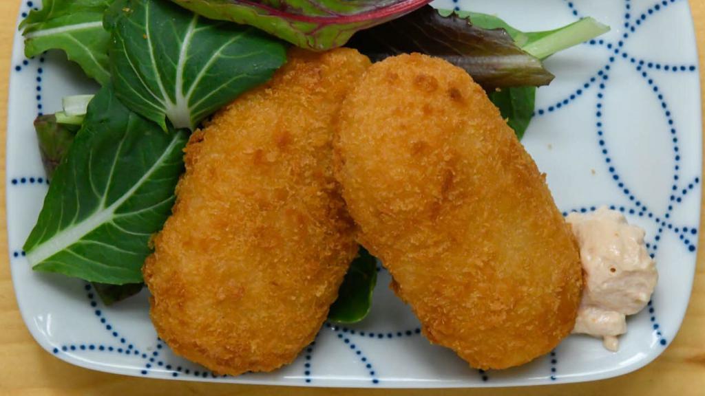 Crab Cream Croquette (2Pc) · Croquet with sour cream and ketchup sauce.