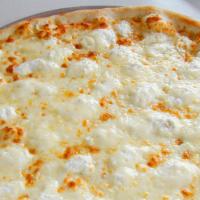 White Pizza · Ricotta and mozzarella cheese with a touch of fresh garlic.