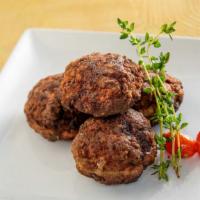 Afrata Keftedakia · Pylos’ light-as-air meatballs and pan-fried in olive oil.
