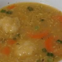 Yellow Split Pea Soup · Add chicken for an additional charge.