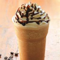 Mocha Blended Ice Coffee · Made with vegan soy cream.
Coffee mix contains dairy.