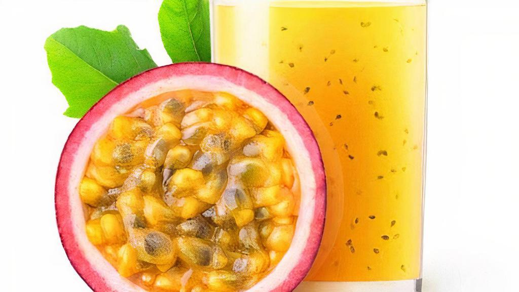  Tropical Passion Smoothie · Passion fruit, pineapple, mango, organic apple juice