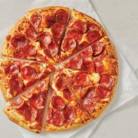 Pepperoni Lover'S (Large) · Classic marinara sauce piled high with cheese and extra pepperoni.