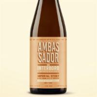Barrel Aged Ambassador ('21) Malt Whiskey Barrel Blend With Coffee And Vanilla · A blend of two Interboro malt whiskey barrels aged for 13 months, aged on Ugandan vanilla be...