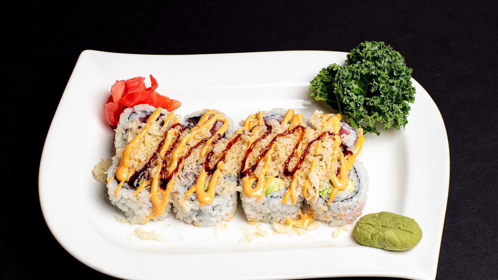 Spicy Tuna Crunch Roll · Fresh sushi. roll or hand roll.