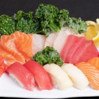 Sushi & Sashimi Combo · 5 pieces Sushi & 9 pieces Sashimi.