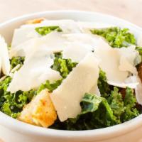 Insalata Kale Caesar · Kale salad, shaved parmesan cheese and croutons in a homemade caesar dressing.