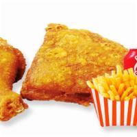 2 Pc Mix Chicken · WITH 1 SIDE AND CAN SODA