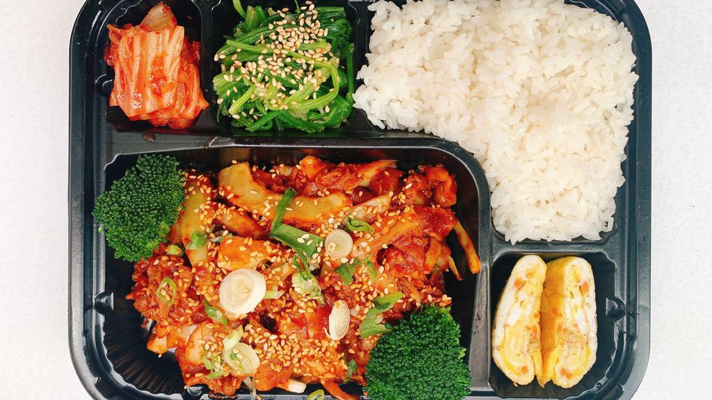 Pork Stir Fry Lunch Box · Pork stir fry lunch box, comes with white rice, side dishes
