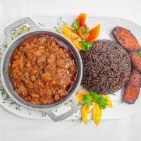 Legume D'Ayiti · Traditional Haitian vegetable stew made with chayote squash infused with signature Kreyol sp...