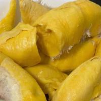 Durian Fruit · 14 oz /bag.
Malaysian  Durian Fruit 
Frozen Products packing bag.
taste , sweet,