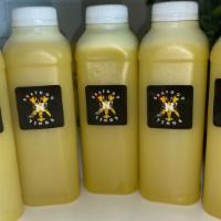 Pine N' Ginga · Cold pressed pineapple juice infused with ginger.
