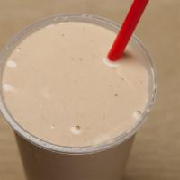 Peanut Butter · Peanut butter, banana with almond milk & chocolate or vanilla whey protein.