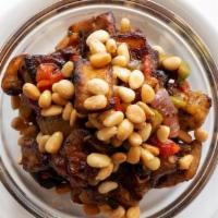 Eggplant Caponata · roasted vegetables, pine nuts, agrodolce