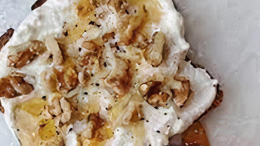 Ricotta Toasts · with walnuts and honey