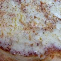 Cheese Pizza · Mozzarella and homemade marinara sauce.