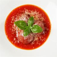 Meatballs · (3) Beef Meatballs served in a tomato ragu topped with grated pecorino cheese
