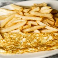 Cheddar Cheese Omelette · American, cheddar, swiss or mozzarella cheese.