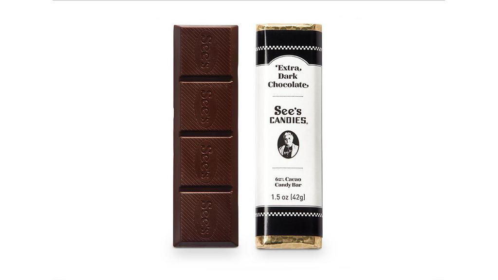 Premium Extra Dark Classic Candy Bar · Dark chocolate connoisseurs will love these candy bars made with 62% cacao. Our special process creates a smooth, creamy texture while preserving the deep layers of flavor that are the hallmark of fine dark chocolate. Individually wrapped.