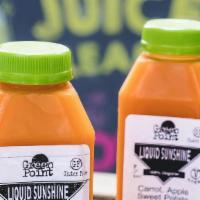 Liquid Sunshine · Carrot, apple, sweet potato, orange, lemon, turmeric.

Organic, kosher, cold-pressed, and RA...