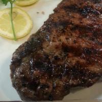 New York Bistec · Gluten-free. USDA choice sirloin steak char-broiled.