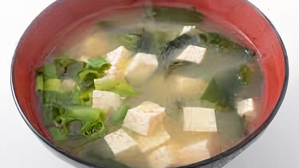 Miso Soup · tofu, scallion and seaweed