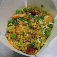 Singapore Fried Rice (Large) · Chicken, Roast Pork, Shrimp in Curry.