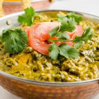 Palak Paneer · Spinach sautéed with homestyle cottage cheese.