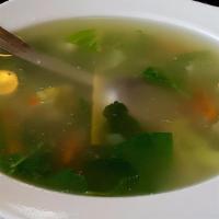 Vegan Clear Soup · Vegan clear Soup with Cabbage and tofu