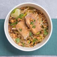 The Phat Thai · If you have rice noodles sauteed with garlic, leeks, scallions, shiitake tempura, and napa c...