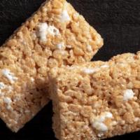 Crispy Marshmallow Bar · Gluten-free crispy rice, browned butter, and sea salt with fluffy marshmallow