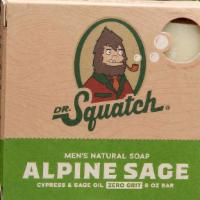 Alpine Sage Soap - Dr. Squatch · Refreshing cypress and sage.

Escape to a winding mountain trail with this earthy and refres...