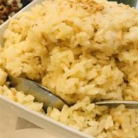 Garlic Fried Rice · Rice cooked with garlic.