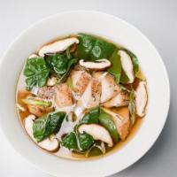 Chicken Udon · Grilled Chicken, Shiitake Mushroom, Spinach, Scallion