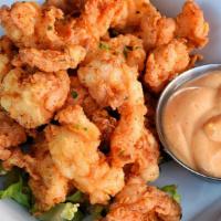 Crispy Shrimp Bites · with spicy mayo