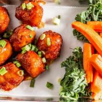 Bam Bam Bites (8 Pc) · Crispy Chicken Nuggs - served plain or tossed in our housemade Buffalo, Bbq, or Teriyaki sau...