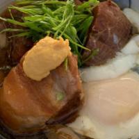 Buta Kakuni · Braised Pork Belly w/Poached Egg in Broth
