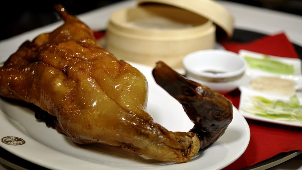Beijing Duck (Whole) · Include sides and 15 crepes.